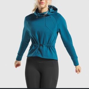 Gymshark Women's Blue Drawstring Hoodie